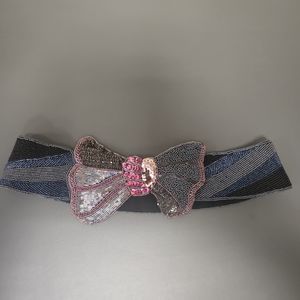 MARSHALL FIELDS Vintage Beaded Belt Sz M